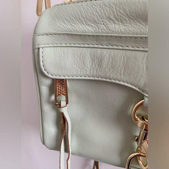 Rebecca Minkoff Mini Mac Crossbody Bag In Aloe - Picture 3 of 12